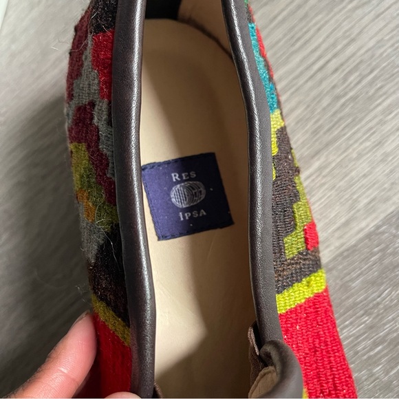 Res Ipsa Kilim Slip-On Loafer Sneaker — Multicolor Wool, Size 12 - Picture 6 of 6